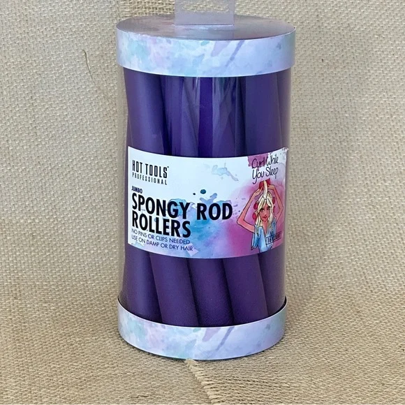 NWOT Hot Tools Professional 16 Piece Non-Heated Jumbo Spongy Rod Rollers